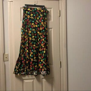 Lularoe size M fruit maxi skirt